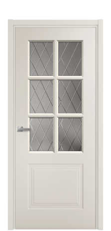 Дверь межкомнатная Paulo 1 Цвет Дымчатый Покрытие Эмаль  Наличник L 50 Цена 42530