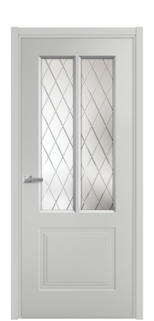 Дверь межкомнатная Paulo 2 Цвет Телегрей Покрытие Эмаль  Наличник L 50 Цена 41980