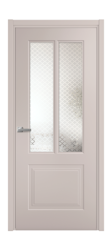 Дверь межкомнатная Paulo 2 Цвет Пудра Покрытие Эмаль  Наличник L 50 Цена 42250