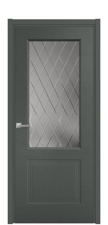 Дверь межкомнатная Рино 2 Цвет Пихтовый Brash Покрытие Эмаль брашированная  Наличник L 50 Цена 47215