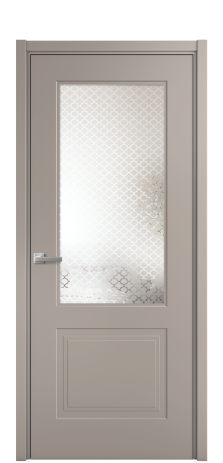 Дверь межкомнатная Рино 2 Цвет Какао Покрытие Эмаль  Наличник L 50 Цена 44975