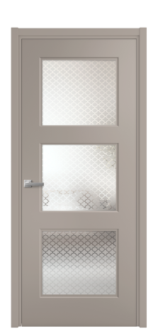 Дверь межкомнатная Rino 3 Цвет Какао Покрытие Эмаль  Наличник L 50 Цена 42335