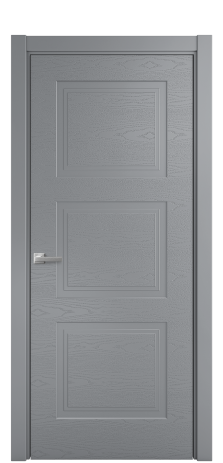 Дверь межкомнатная Рино 3 Цвет Гриджио Brash Покрытие Эмаль брашированная  Наличник L 75 Цена 44375