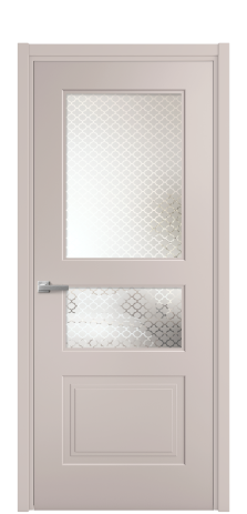 Дверь межкомнатная Rino 4 Цвет Пудра Покрытие Эмаль  Наличник L 50 Цена 42335