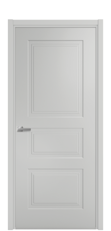 Дверь межкомнатная Рино 4 Цвет Телегрей Покрытие Эмаль  Наличник L 50 Цена 40475