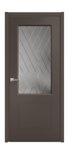 Дверь межкомнатная Плэйн 2 Цвет Коричневый Покрытие Эмаль  Наличник L 50 Цена 42768