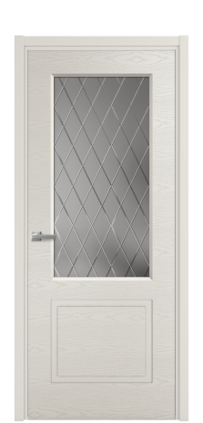 Дверь межкомнатная Плэйн 2 Цвет Дымчатый Brash Покрытие Эмаль брашированная  Наличник L 50 Цена 45475