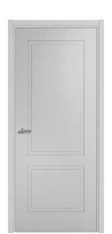 Дверь межкомнатная Плэйн 2 Цвет Телегрей Покрытие Эмаль  Наличник L 50 Цена 39475