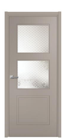 Дверь межкомнатная Плэйн 3 Цвет Какао Покрытие Эмаль  Наличник L 50 Цена 41335