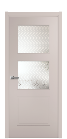 Дверь межкомнатная Плэйн 3 Цвет Пудра Покрытие Эмаль  Наличник L 50 Цена 41335