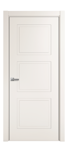 Дверь межкомнатная Плэйн 3 Цвет Молочный Покрытие Эмаль  Наличник L 75 Цена 39475