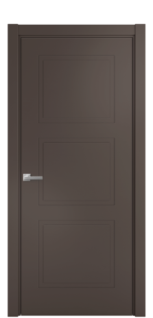 Дверь межкомнатная Плэйн 3 Цвет Коричневый Покрытие Эмаль  Наличник L 75 Цена 40668