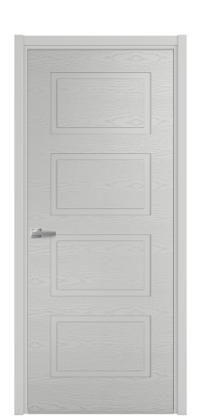 Дверь межкомнатная Плэйн 4 Цвет Телегрей Brash Покрытие Эмаль брашированная  Наличник L 50 Цена 43375