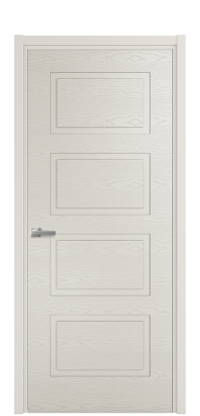 Дверь межкомнатная Плэйн 4 Цвет Дымчатый Brash Покрытие Эмаль брашированная  Наличник L 50 Цена 43375