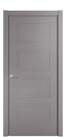 Дверь межкомнатная Плэйн 4 Цвет Ирис Brash Покрытие Эмаль брашированная  Наличник L 75 Цена 43375