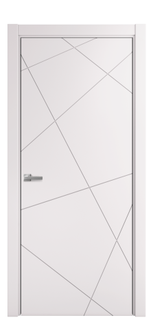 Дверь межкомнатная Твист 01 Цвет Крем Покрытие Эмаль  Наличник L 75 Цена 39475