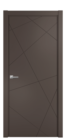 Дверь межкомнатная Твист 01 Цвет Коричневый Покрытие Эмаль  Наличник L 75 Цена 40668