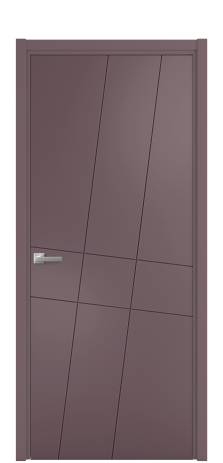 Дверь межкомнатная Twist 02 Цвет Лиловый Покрытие Эмаль  Наличник L 50 Цена 40668