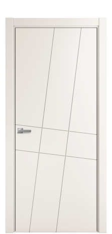 Дверь межкомнатная Твист 02 Цвет Молочный Покрытие Эмаль  Наличник L 75 Цена 39475