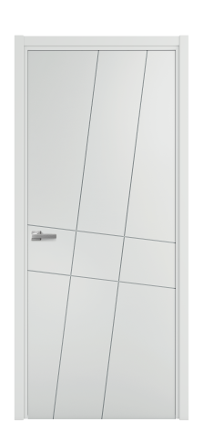 Дверь межкомнатная Твист 02 Цвет Облачный Покрытие Эмаль  Наличник L 50 Цена 39475