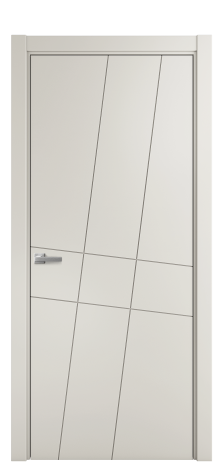 Дверь межкомнатная Твист 02 Цвет Дымчатый Покрытие Эмаль  Наличник L 75 Цена 39475