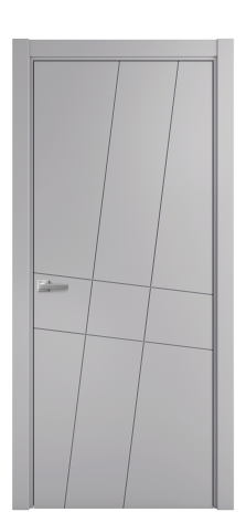 Дверь межкомнатная Твист 02 Цвет Галечный Покрытие Эмаль  Наличник L 75 Цена 40668