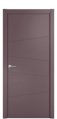 Дверь межкомнатная Твист 03 Цвет Лиловый Brash Покрытие Эмаль брашированная  Наличник L 75 Цена 46325