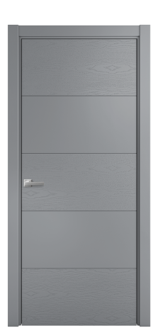 Дверь межкомнатная Линия 01 Цвет Гриджио Brash Покрытие Эмаль брашированная  Наличник L 75 Цена 46325