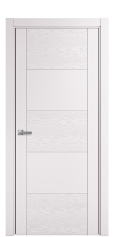 Дверь межкомнатная Linea 02 Цвет Крем Brash Покрытие Эмаль брашированная  Наличник L 75 Цена 46325