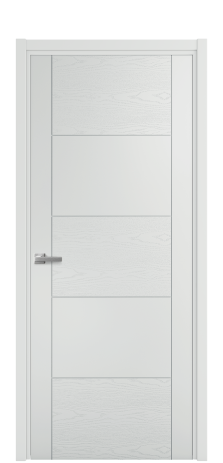 Дверь межкомнатная Линия 02 Цвет Облачный Brash Покрытие Эмаль брашированная  Наличник L 50 Цена 46325