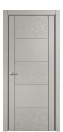 Дверь межкомнатная Линия 02 Цвет Серый Шелк Brash Покрытие Эмаль брашированная  Наличник L 75 Цена 46325