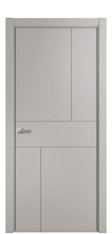 Дверь межкомнатная Linea 05 Цвет Серый Шелк Покрытие Эмаль  Наличник L 75 Цена 39475