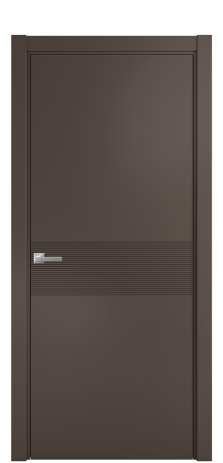 Дверь межкомнатная Mezzo 01 Цвет Коричневый Покрытие Эмаль  Наличник L 75 Цена 43818