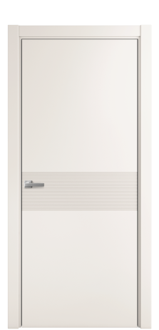 Дверь межкомнатная Меццо 01 Цвет Молочный Покрытие Эмаль  Наличник L 75 Цена 42475