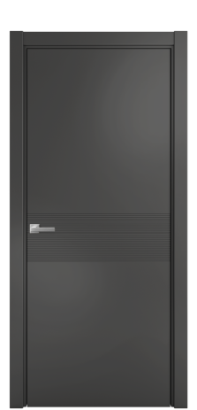 Дверь межкомнатная Меццо 01 Цвет Антрацит Покрытие Эмаль  Наличник L 75 Цена 43818