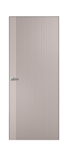 Дверь межкомнатная Меццо 12 Цвет Пудра Покрытие Эмаль  Наличник Скрытый короб хром Цена 42450