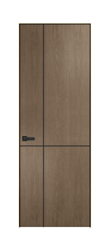 Дверь межкомнатная Юнит Слот 10-122 Цвет Дуб Мускат Покрытие ШПОН Дуб Наличник  Скрытый короб золото Цена 72253