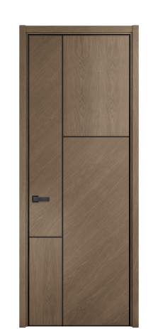 Дверь межкомнатная Юнит Слот 10-123 Цвет Дуб Кварц Покрытие ШПОН Дуб Наличник L 50 Цена 69279