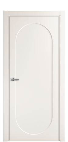 Дверь межкомнатная Ансе 1 Цвет Молочный Покрытие Эмаль  Наличник L 75 Цена 44475