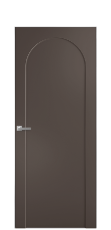 Дверь межкомнатная Anse 2 Цвет Коричневый Покрытие Эмаль  Наличник Скрытый короб хром Цена 45893