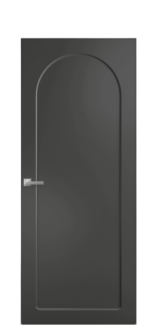Дверь межкомнатная Anse 3 Цвет Антрацит Покрытие Эмаль  Наличник Скрытый короб хром Цена 45893