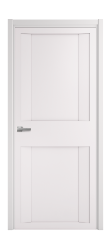 Дверь межкомнатная Podio 01 Цвет Крем Покрытие Эмаль  Наличник L 50 Цена 49475