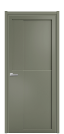 Дверь межкомнатная Подио 02 Цвет Зеленый Покрытие Эмаль  Наличник L 50 Цена 51168