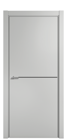 Дверь межкомнатная Slot 10-001 Цвет Телегрей Покрытие Эмаль  Наличник L 75 Цена 42675