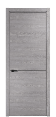 Дверь межкомнатная Слот 10-001 Цвет Дуб Кварц Покрытие ШПОН Шпон натуральный Наличник L 75 Цена 48750
