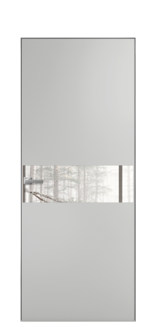 Дверь межкомнатная Ветро 11 Цвет Телегрей Покрытие Эмаль  Наличник Скрытый короб хром Цена 45550