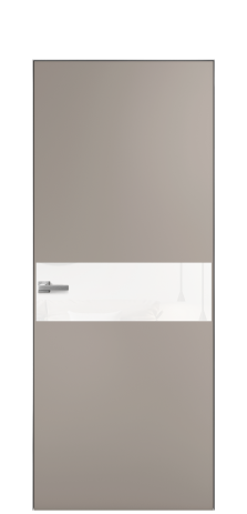 Дверь межкомнатная Ветро 11 Цвет Какао Покрытие Эмаль  Наличник Скрытый короб хром Цена 45550