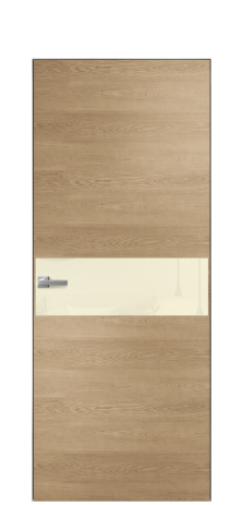 Дверь межкомнатная Ветро 11 Цвет Дуб Светлый Покрытие Шпон натуральный  Наличник Скрытый короб хром Цена 49450