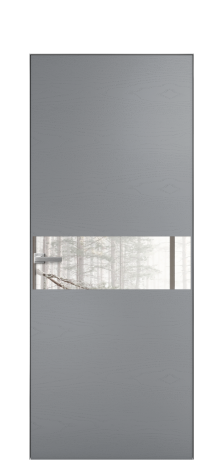 Дверь межкомнатная Ветро 11 Цвет Ясень Гриджио Покрытие Шпон крашеный  Наличник Скрытый короб хром Цена 47850