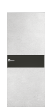 Дверь межкомнатная Ветро 11 Цвет Бетон известковый Покрытие ПВХ ФАКТУРНЫЕ Наличник Скрытый короб хром Цена 41000